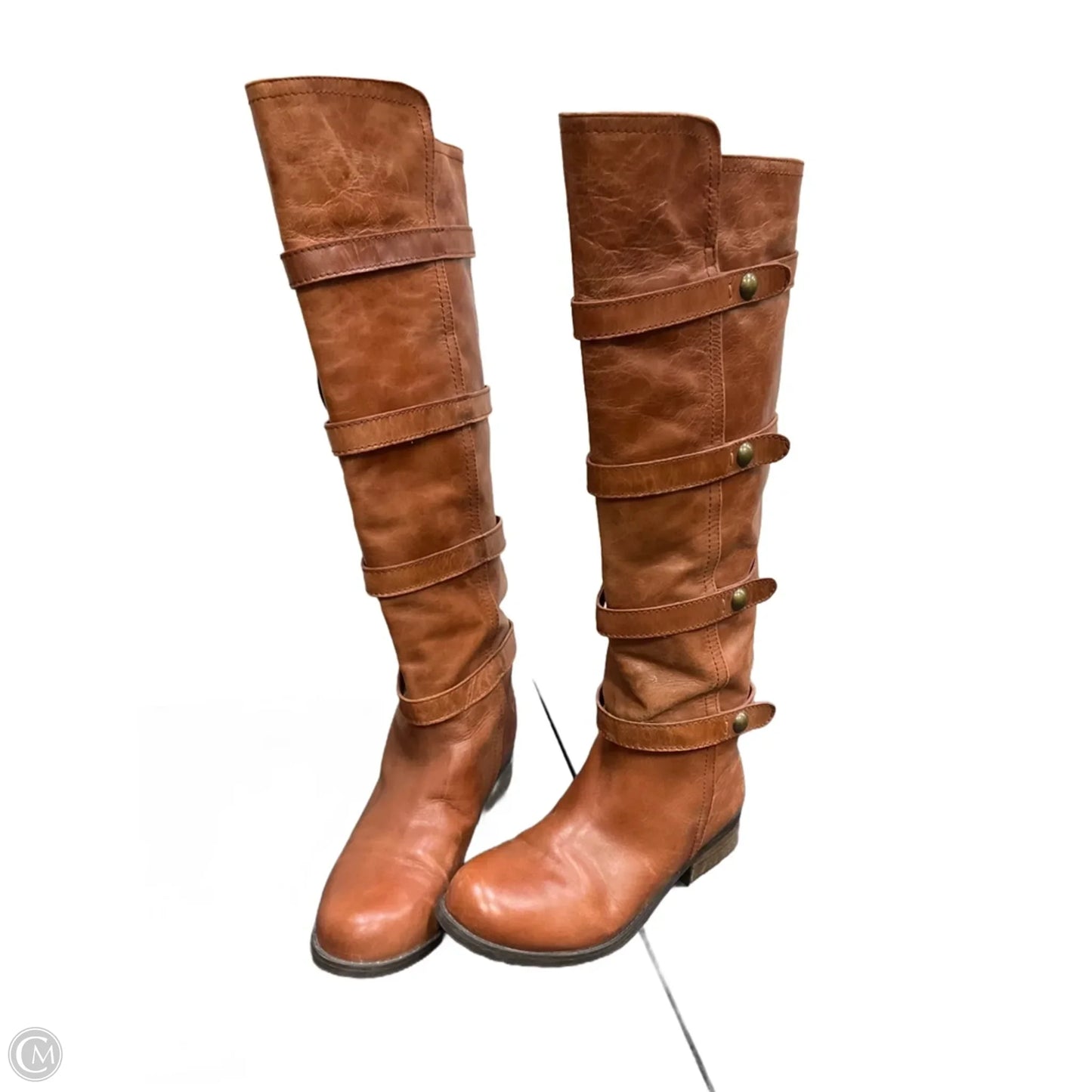 Boots Knee Flats By Bcbg In Brown, Size: 7.5