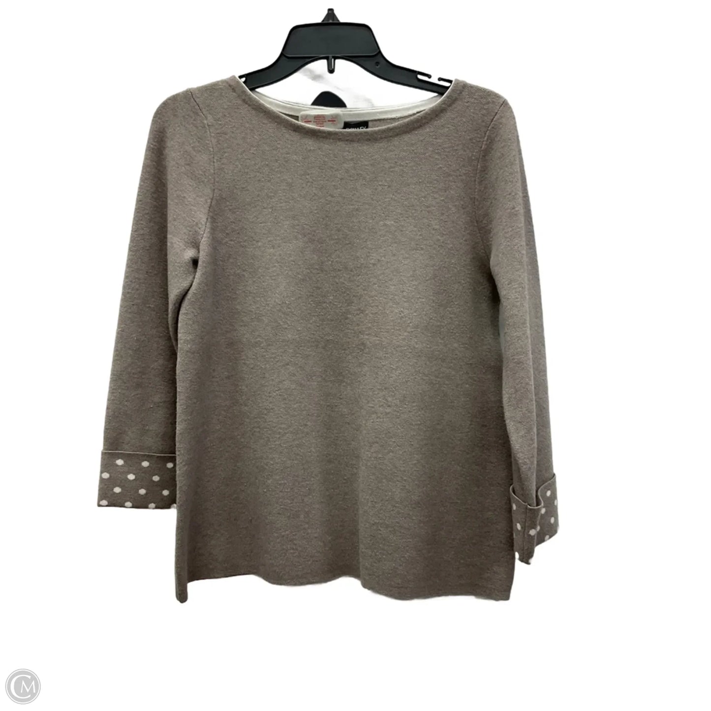 Top Long Sleeve By Cynthia Rowley In Taupe, Size: S