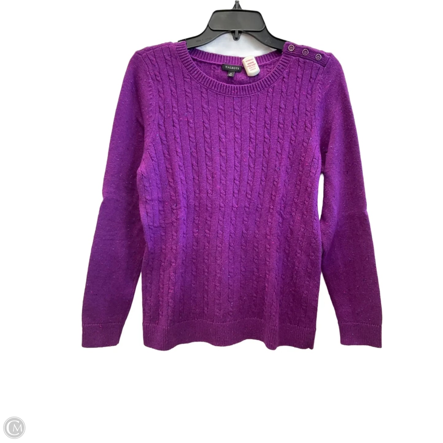 Sweater By Talbots In Purple, Size: M