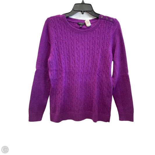 Sweater By Talbots In Purple, Size: M