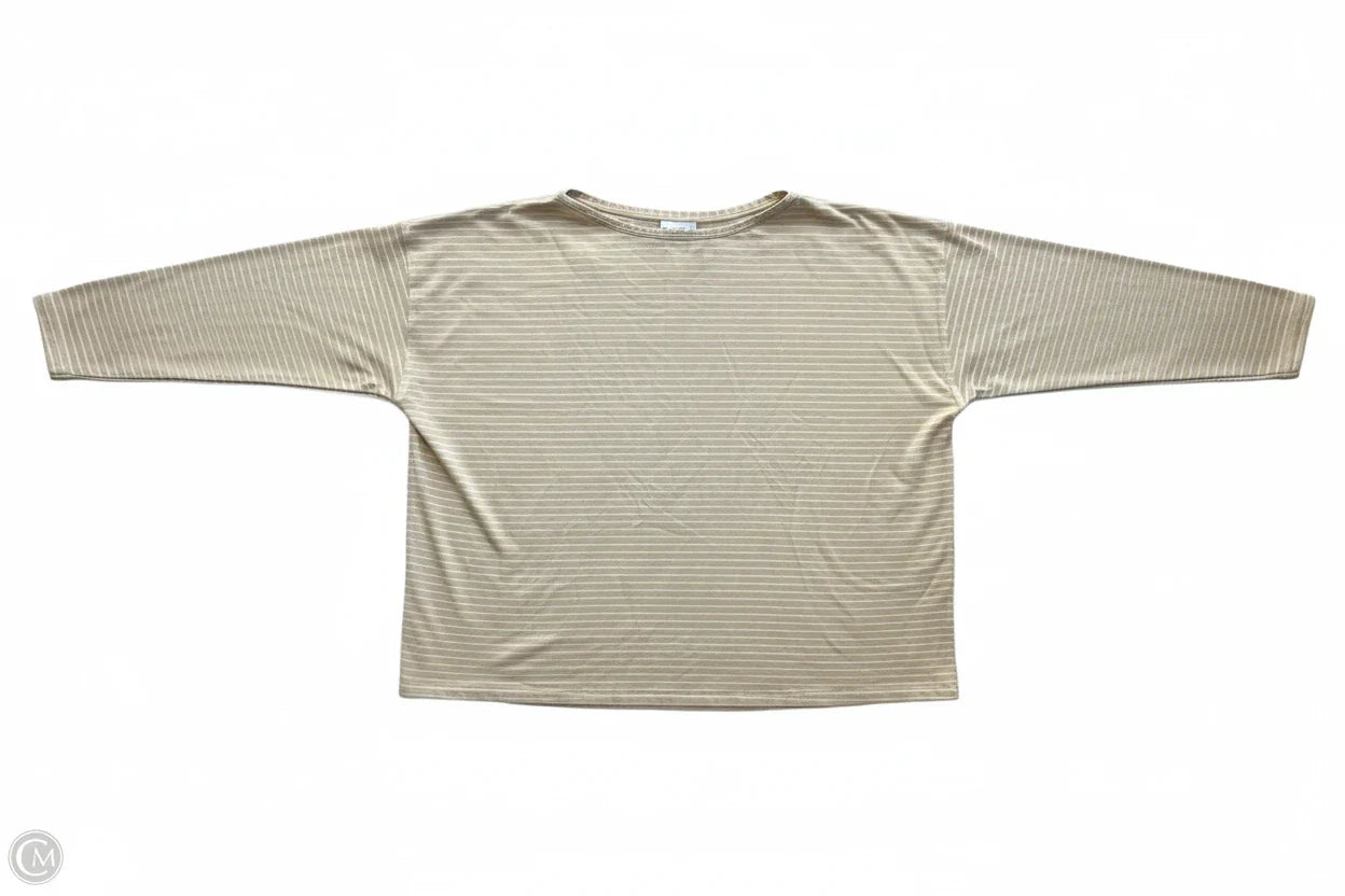 Athletic Top Long Sleeve Crewneck By Lululemon In Tan, Size: 10