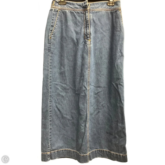 Skirt Maxi By Eddie Bauer In Blue Denim, Size: 8