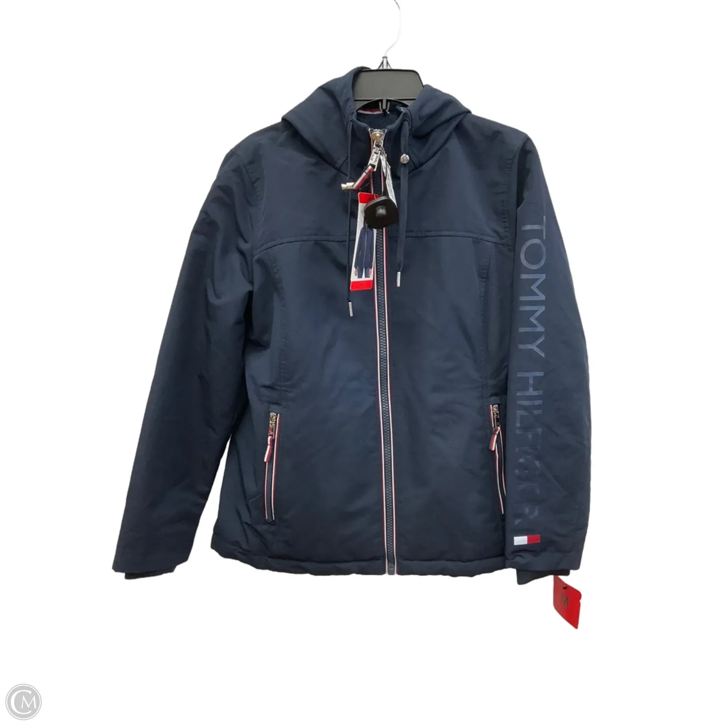 Coat Puffer & Quilted By Tommy Hilfiger In Blue, Size: M