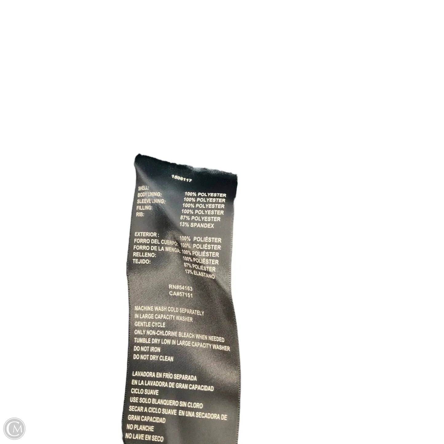 Coat Puffer & Quilted By Tommy Hilfiger In Blue, Size: M