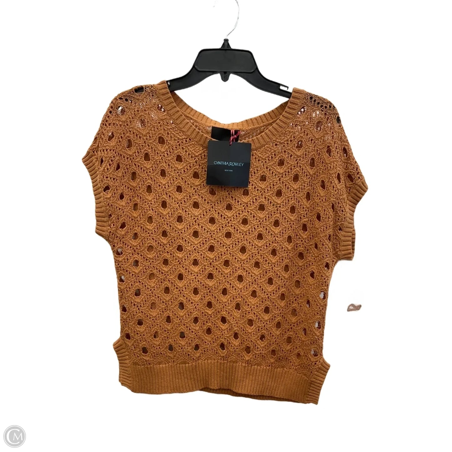 Vest Sweater By Cynthia Rowley In Orange, Size: S