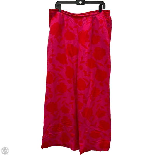 Pants Designer By Kate Spade In Floral Print, Size: L