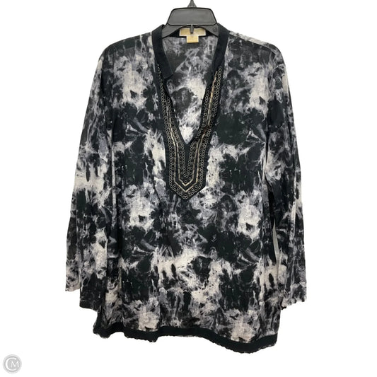 Top Long Sleeve By Michael By Michael Kors In Black, Size: 2x