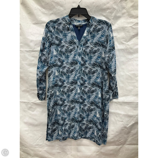 Dress Casual Midi By Eileen Fisher In Blue, Size: M