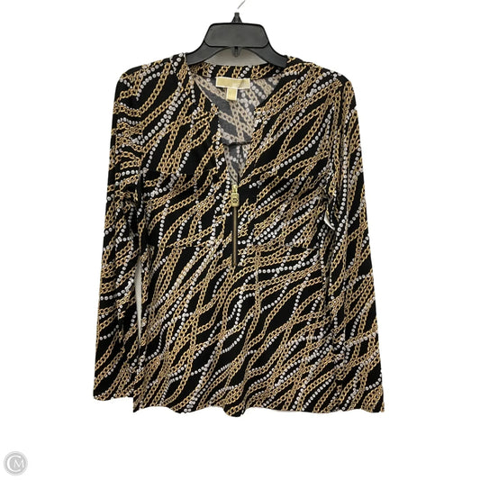 Top Long Sleeve By Michael By Michael Kors In Black, Size: S