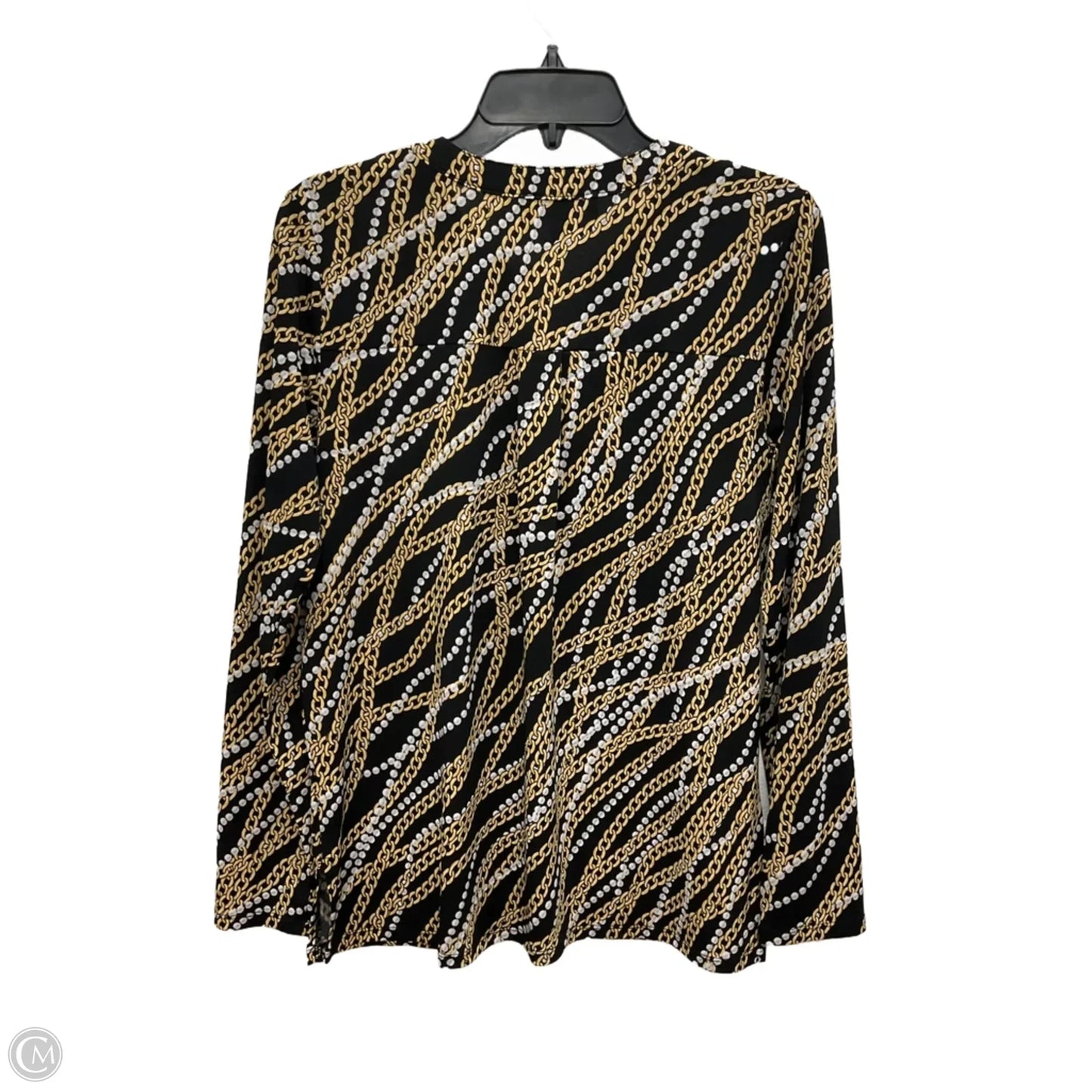 Top Long Sleeve By Michael By Michael Kors In Black, Size: S