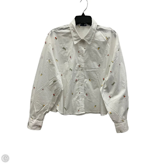 Blouse Long Sleeve By Old Navy In Floral Print, Size: Xl