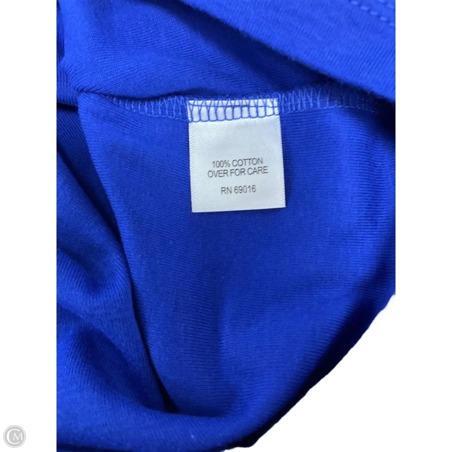 Top Short Sleeve By Relativity In Blue, Size: S