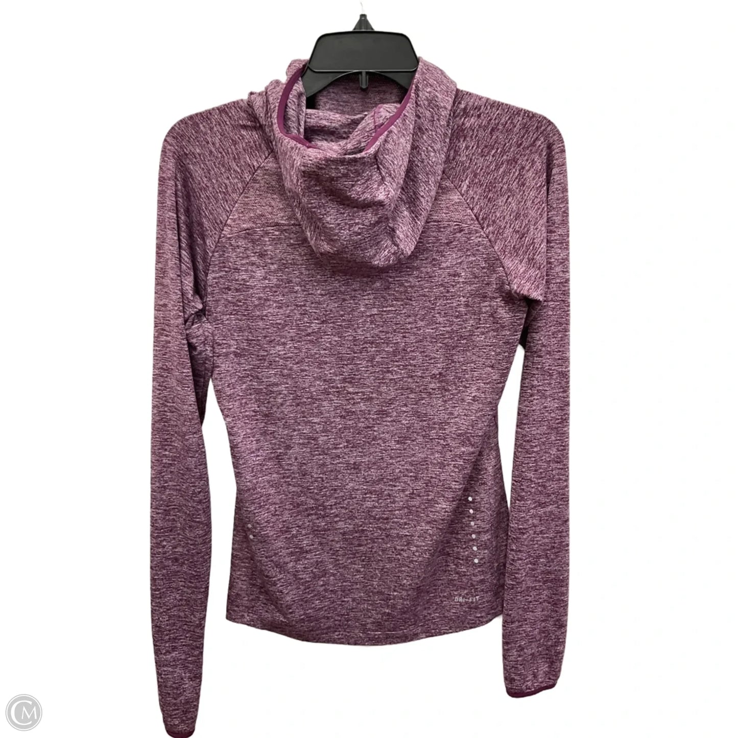 Athletic Top Long Sleeve Hoodie By Nike In Purple, Size: Xs