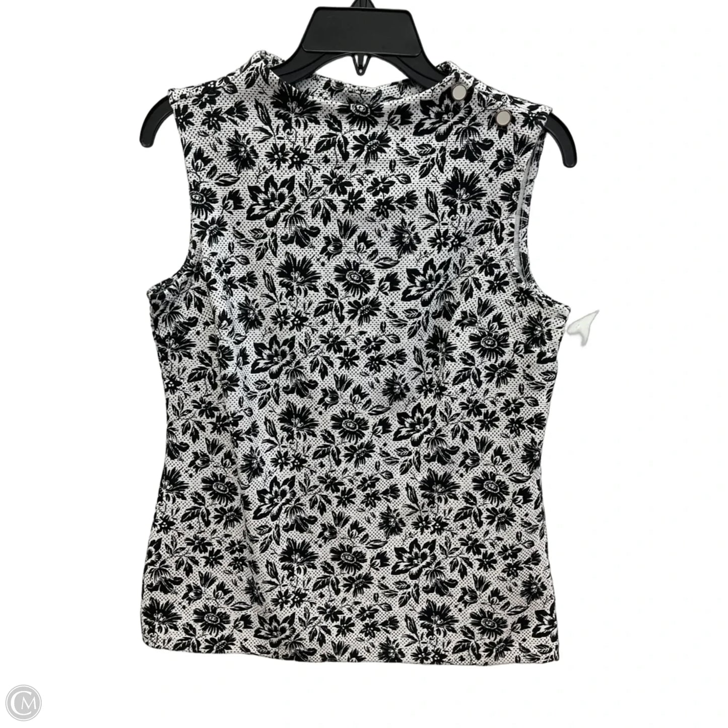 Top Sleeveless By Talbots In Floral Print, Size: S