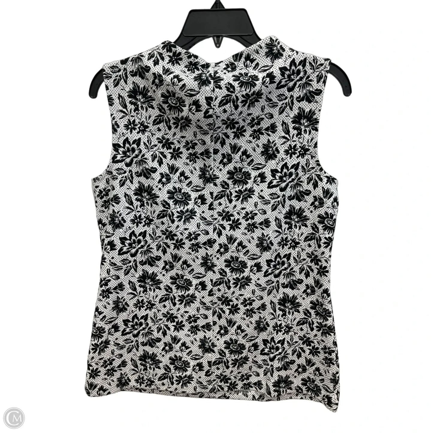 Top Sleeveless By Talbots In Floral Print, Size: S