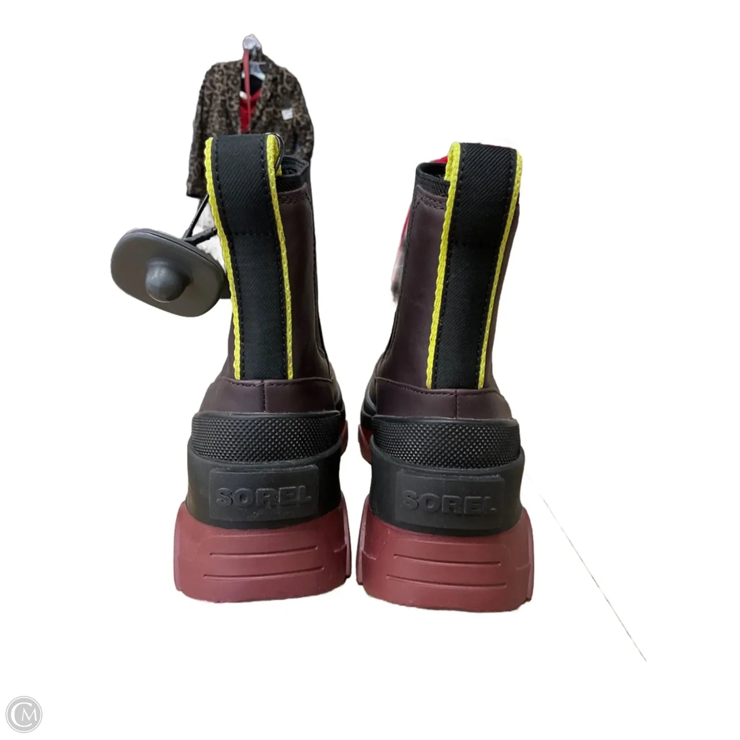 Boots Ankle Heels By Sorel In Maroon, Size: 6