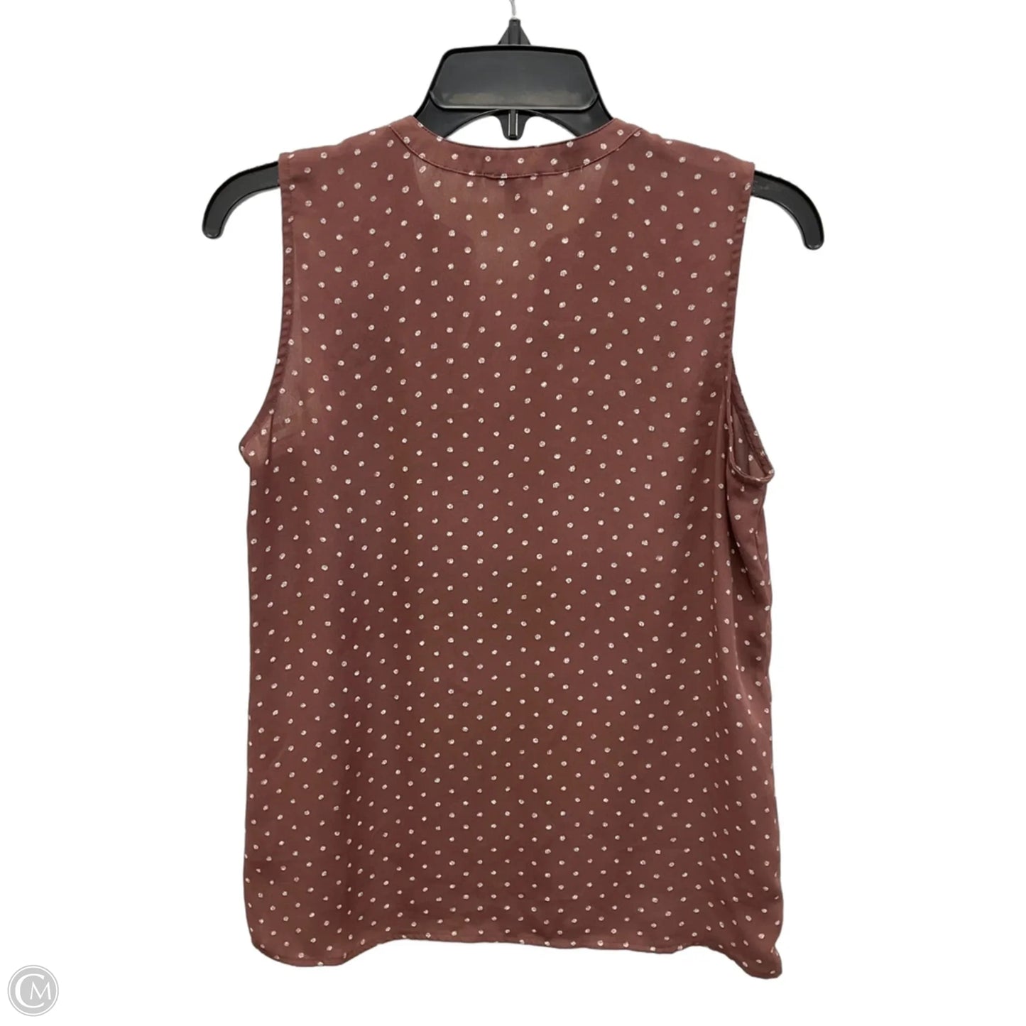 Top Sleeveless By Ann Taylor In Polkadot Pattern, Size: Xs