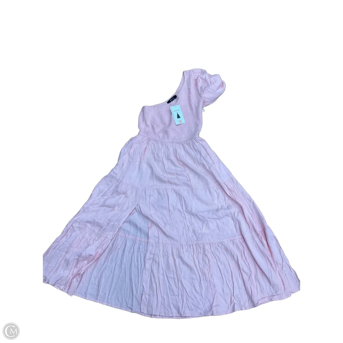 Dress Casual Midi By Zesica In Pink, Size: M