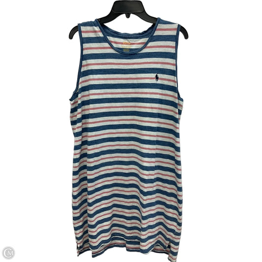 Dress Casual Midi By Polo Ralph Lauren In Striped Pattern, Size: Xl
