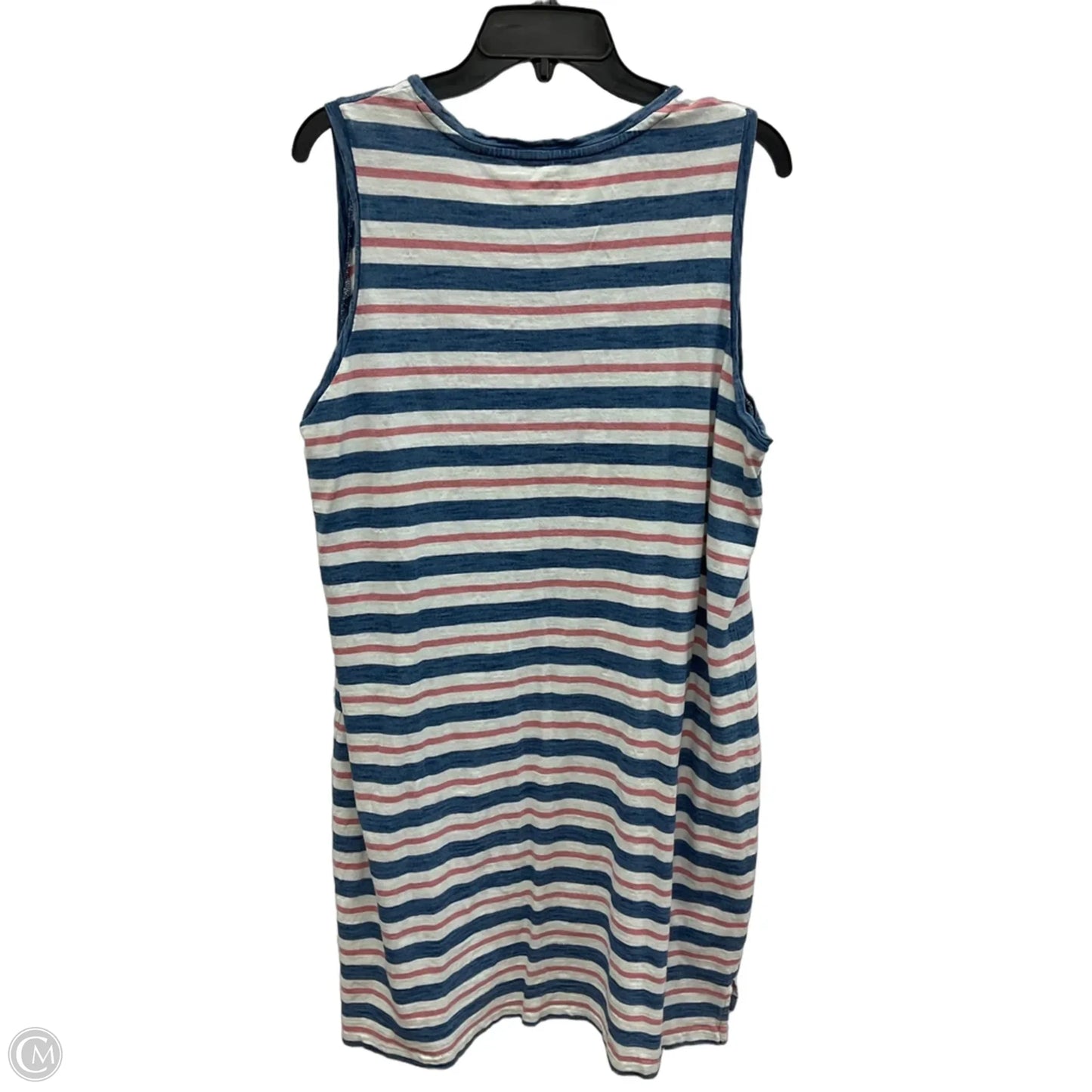 Dress Casual Midi By Polo Ralph Lauren In Striped Pattern, Size: Xl