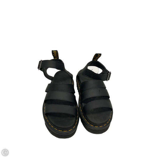 Sandals Heels Platform By Dr Martens In Black, Size: 7