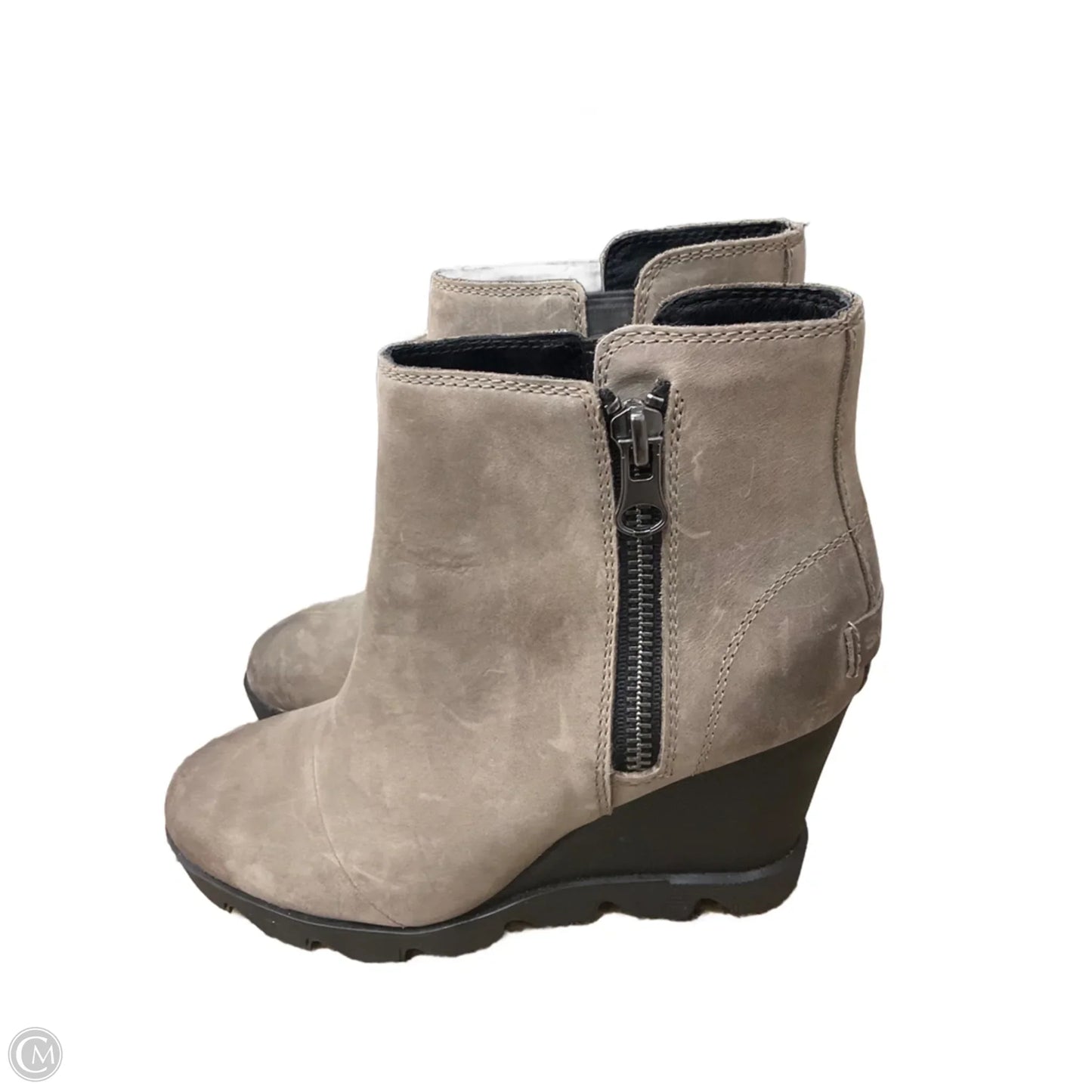 Boots Ankle Heels By Sorel In Brown, Size: 6.5