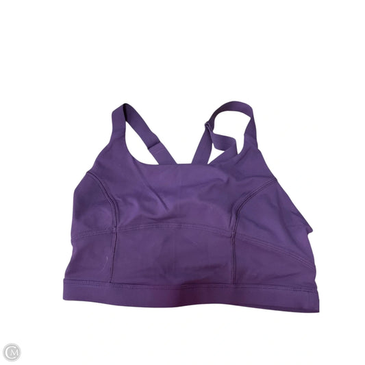 Athletic Bra By Lululemon In Purple, Size: M