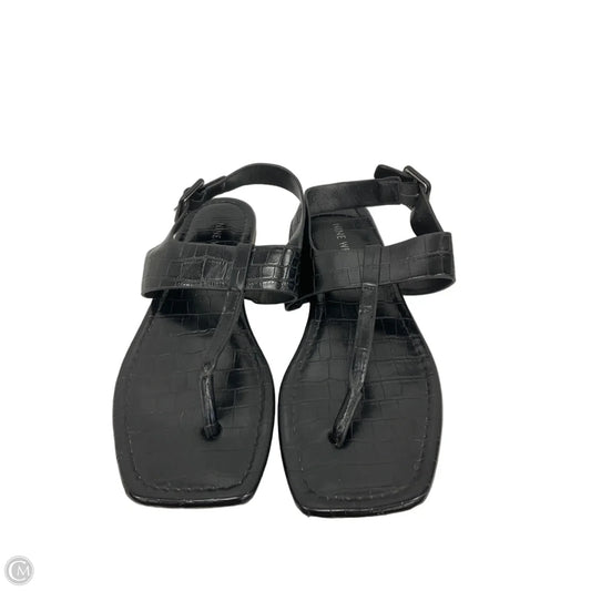 Sandals Flats By Nine West In Black, Size: 8