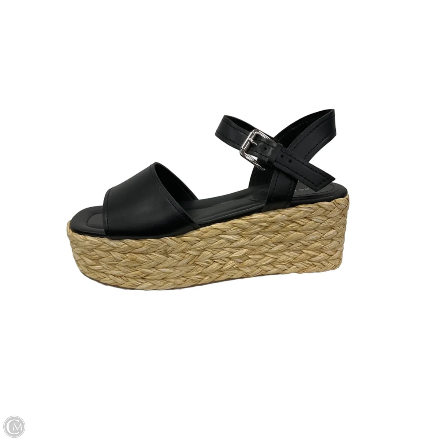 Sandals Heels Platform By Marc Fisher In Black, Size: 8.5