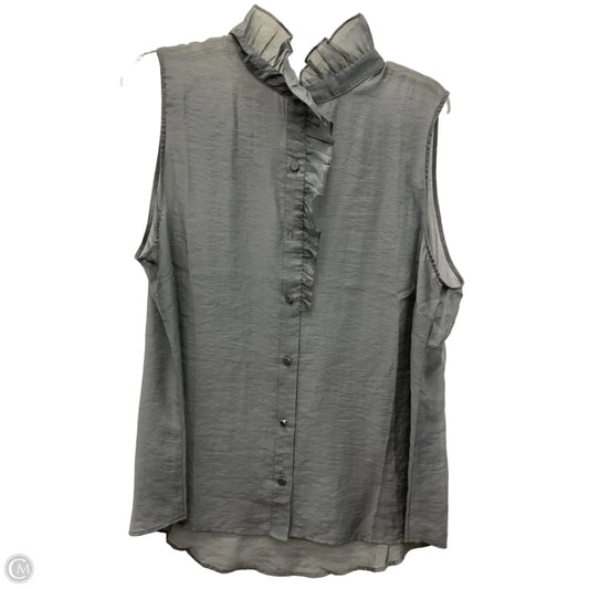 Top Sleeveless By Cabi In Grey, Size: Xl