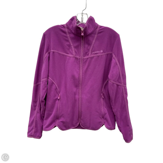 Athletic Jacket By Merrell In Purple, Size: M