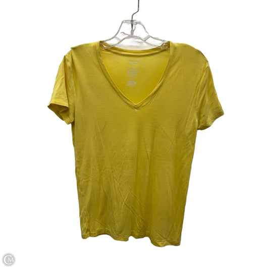 Top Short Sleeve By Nine West In Yellow, Size: Xs