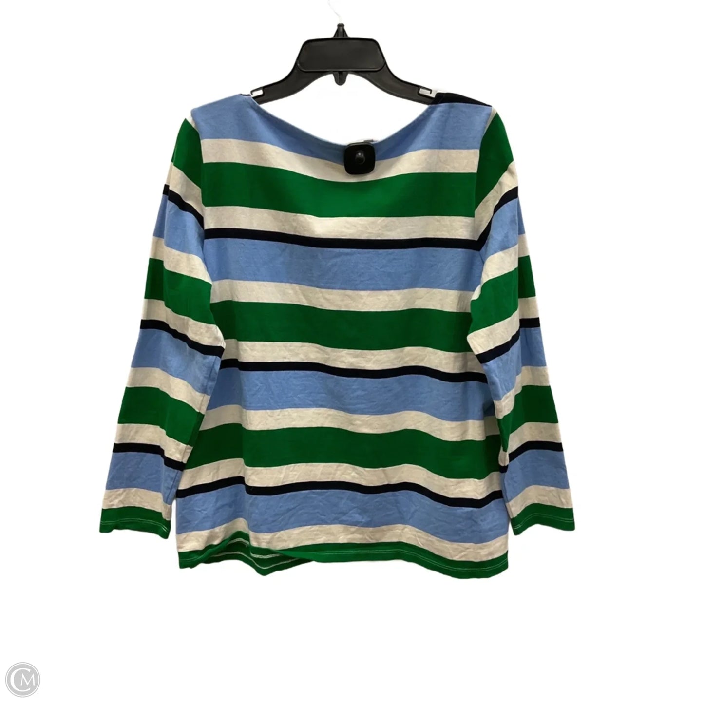 Top Long Sleeve By Talbots In Blue & Green, Size: 1x