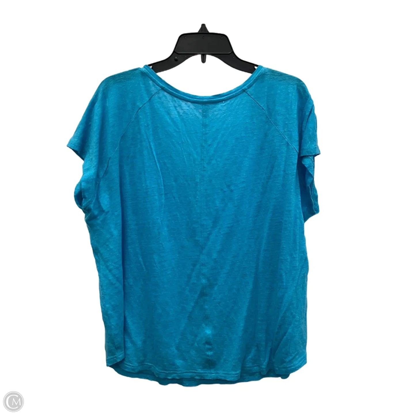 Top Short Sleeve Designer By Lilly Pulitzer In Blue, Size: Xl