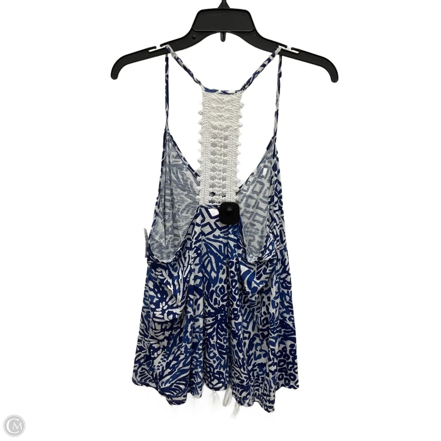 Top Sleeveless Designer By Lilly Pulitzer In Blue, Size: Xl