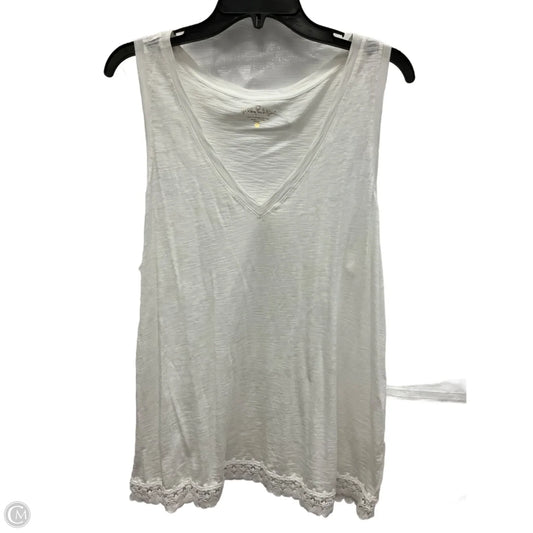 Top Sleeveless Designer By Lilly Pulitzer In White, Size: Xl
