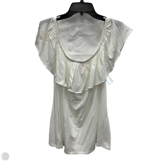 Top Sleeveless Designer By Lilly Pulitzer In White, Size: Xl