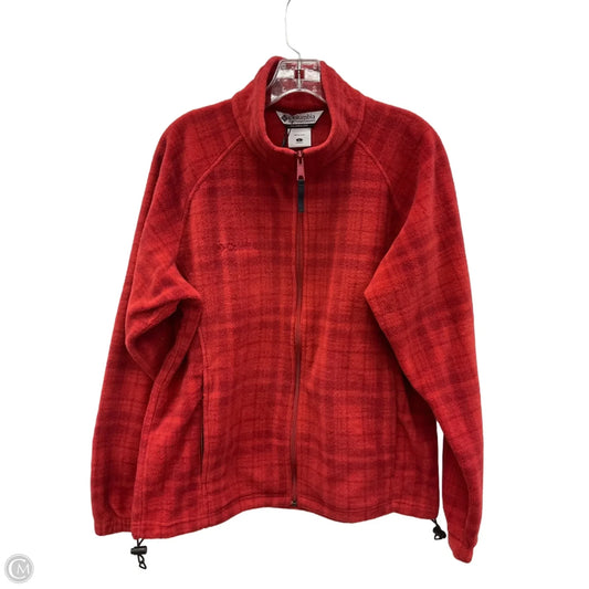 Athletic Jacket By Columbia In Red, Size: L