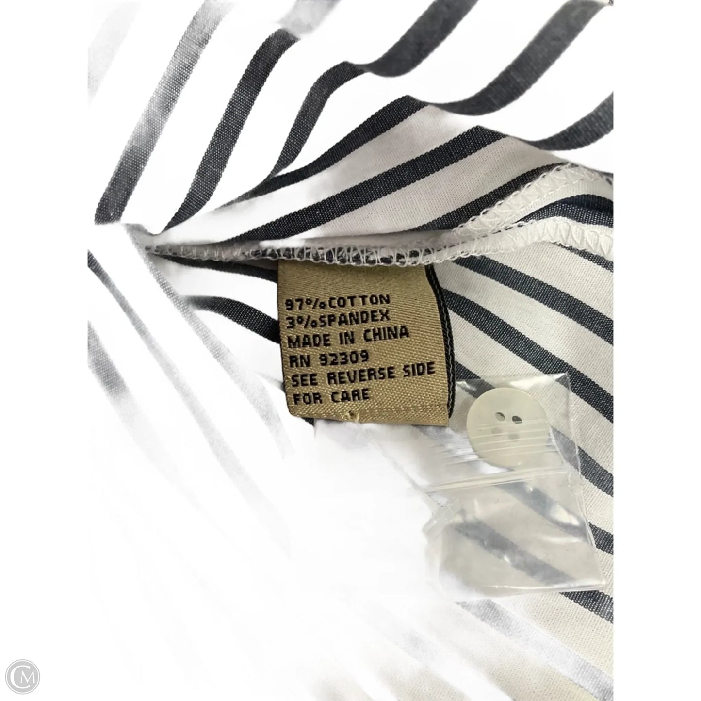Top Sleeveless By Dg2 In Striped Pattern, Size: Xs