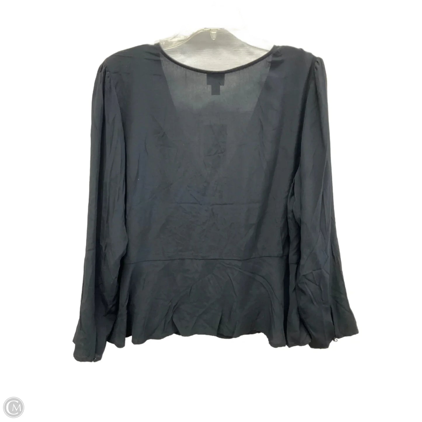 Top Long Sleeve By A New Day In Black, Size: Xl