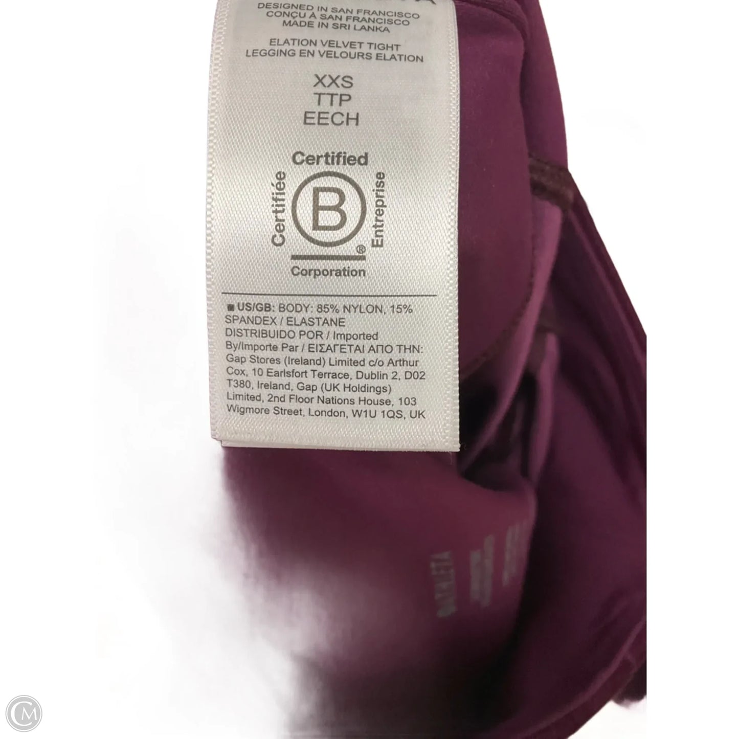 Athletic Leggings By Athleta In Purple, Size: Xxs