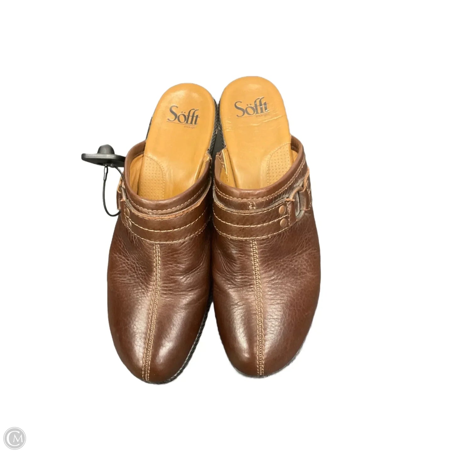 Shoes Heels Wedge By Sofft In Brown, Size: 10