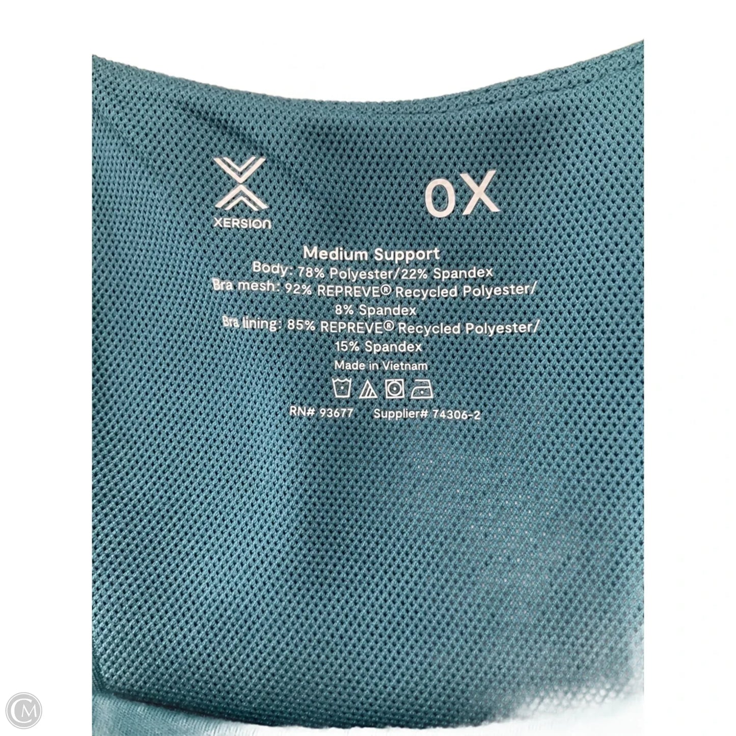 Bra By Xersion In Teal, Size: 1x