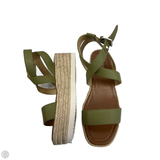 Sandals Heels Platform By Michael By Michael Kors In Green, Size: 9