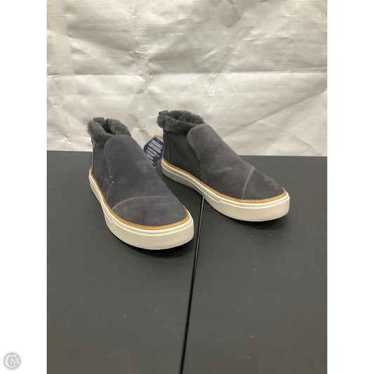 Boots Ankle Flats By Toms In Grey, Size: 8
