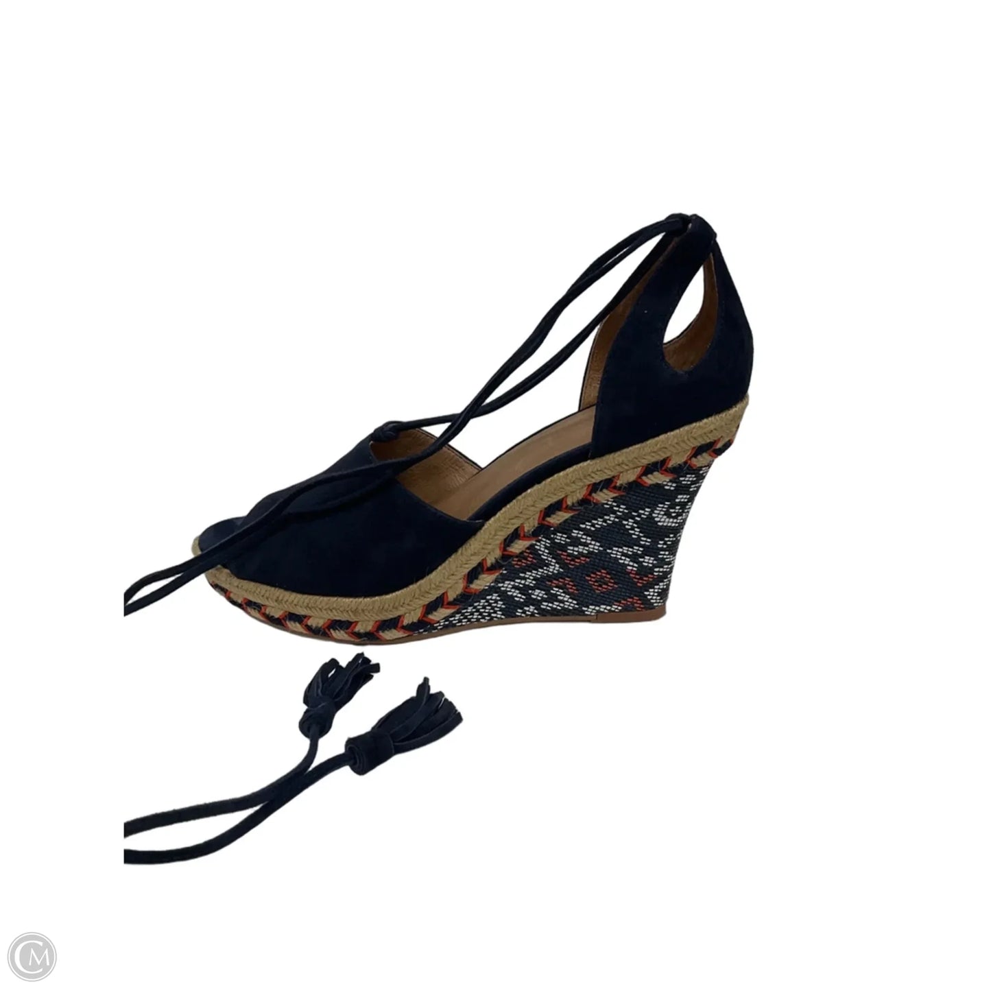 Sandals Heels Platform By Cabi In Blue, Size: 8.5