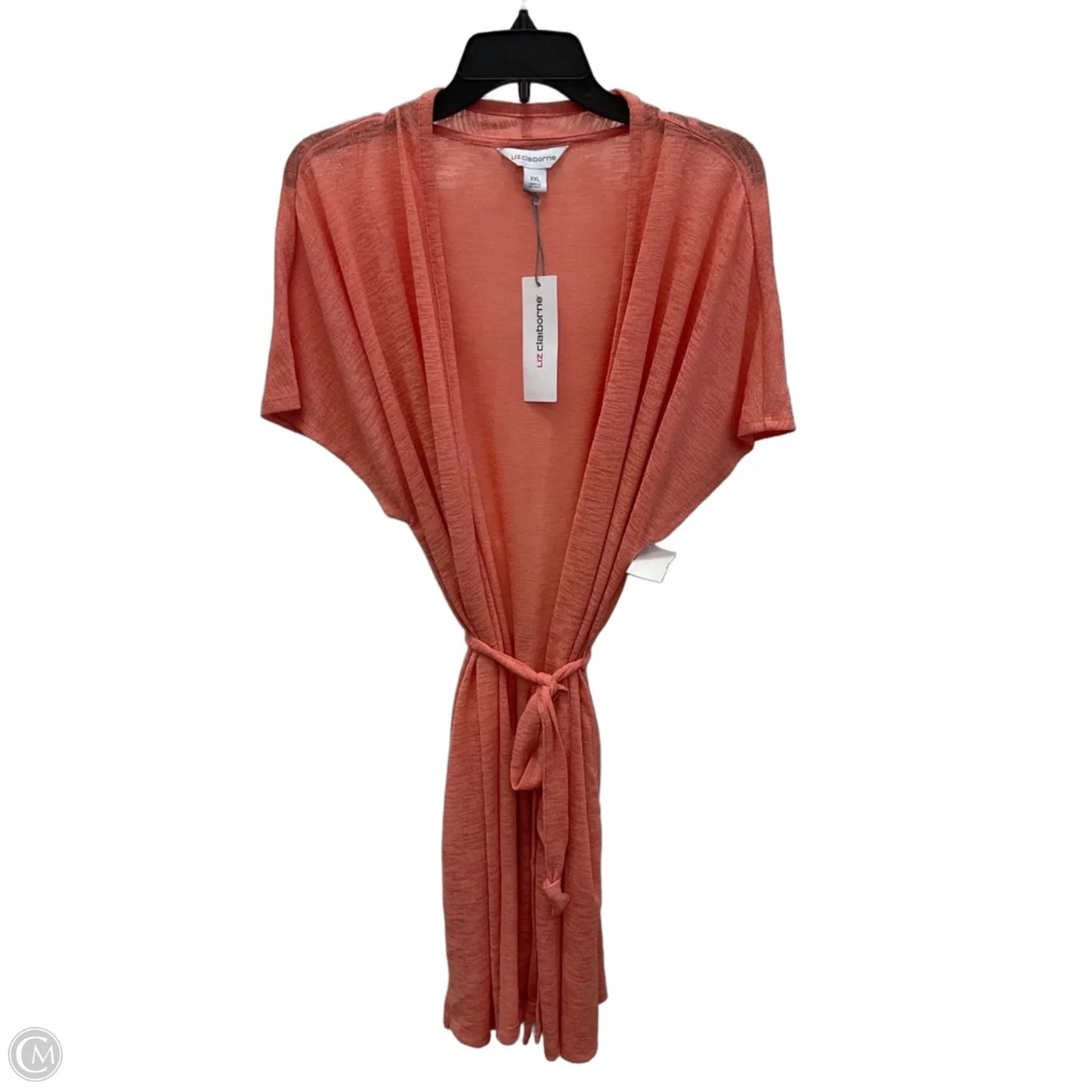 Cardigan By Liz Claiborne In Pink, Size: Xxl