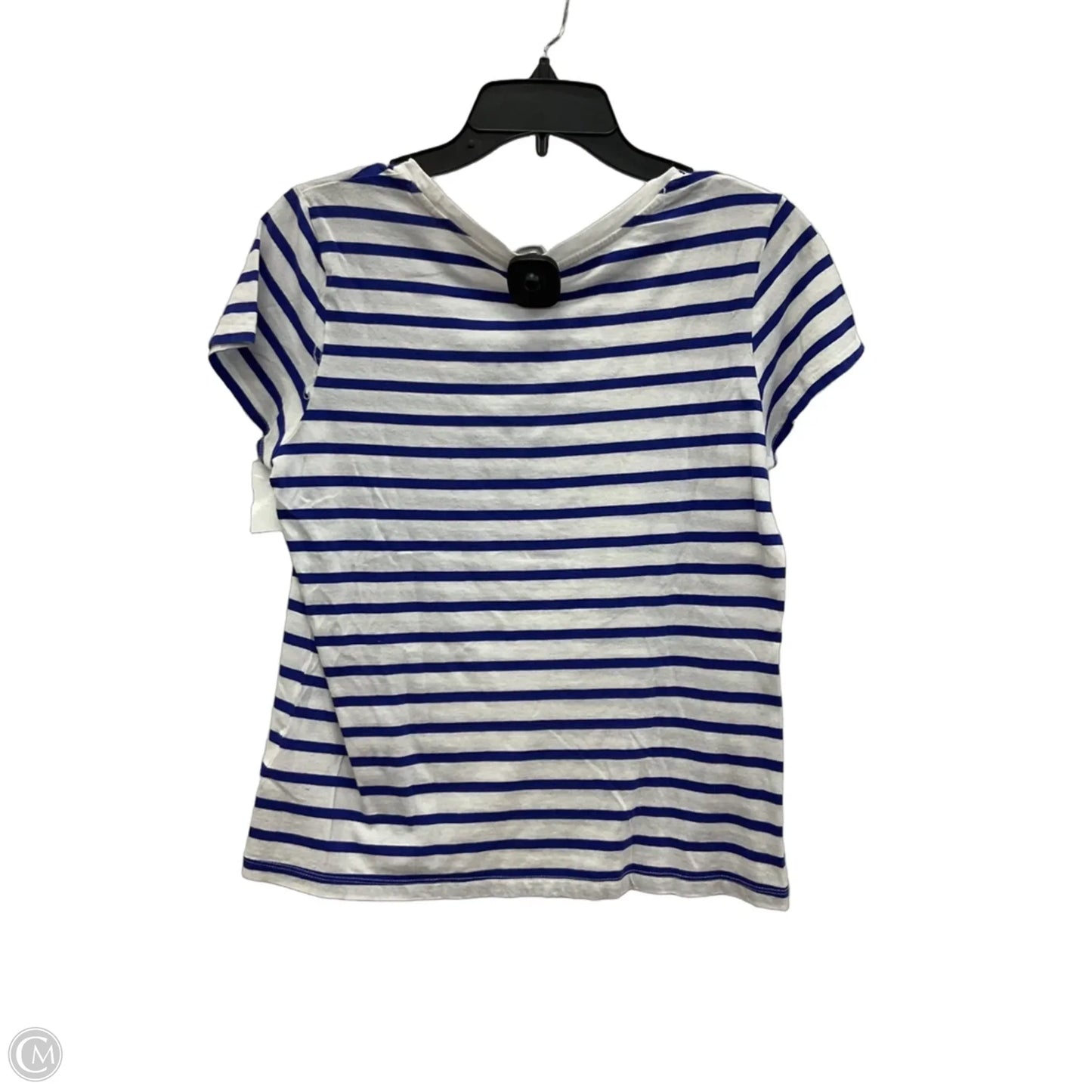 Top Short Sleeve Designer By Milly In Striped Pattern, Size: M