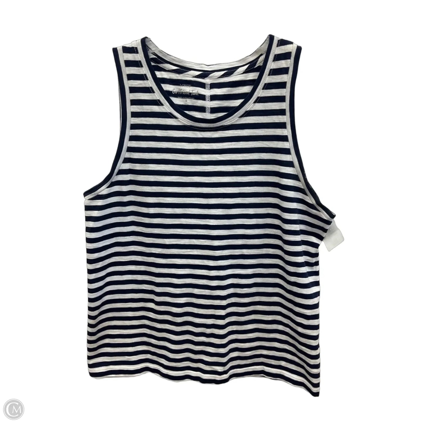 Top Sleeveless Basic By J. Crew In Striped Pattern, Size: S