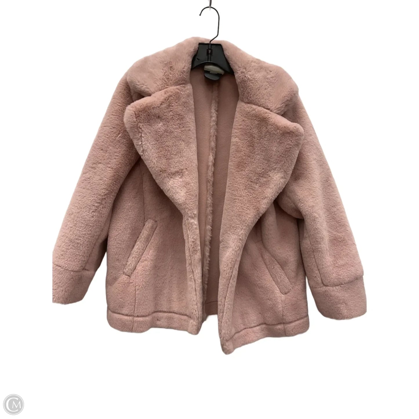 Coat Faux Fur & Sherpa By Loft In Pink, Size: M